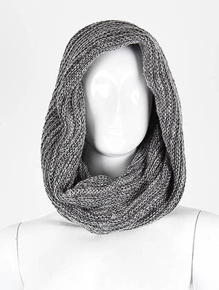 SCARF   TWISTED NECK WARMER  LAF4016GRY - Scarvesnthangs
 - 3