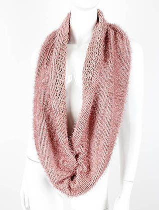 SCARF   EYELASH YARN  LAF4031PNK - Scarvesnthangs
 - 3