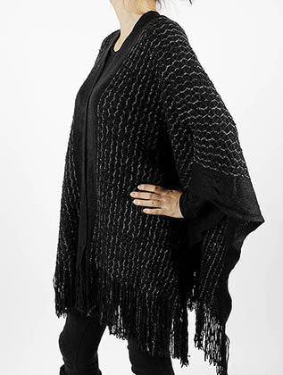 SCARF   METALLIC THREAD ACCENT  LAF4034BLK - Scarvesnthangs
 - 3