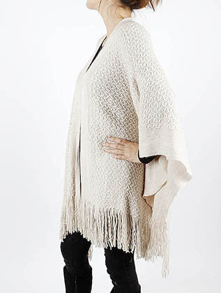SCARF   METALLIC THREAD ACCENT  LAF4034IVY - Scarvesnthangs
 - 3
