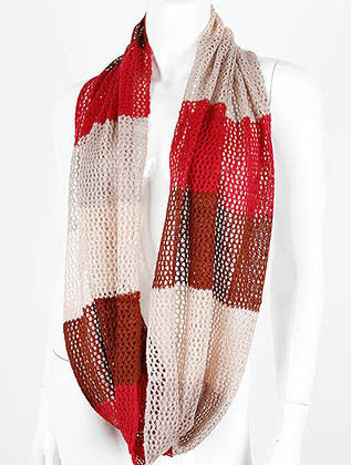 SCARF   MULTI COLORED  LAF40591RED - Scarvesnthangs
 - 3