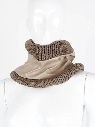 SCARF   NECK WARMER  LAF4083BEG - Scarvesnthangs
 - 1