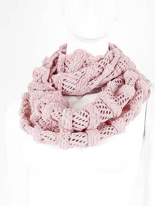 SCARF   STRETCHY  LAF4093PNK