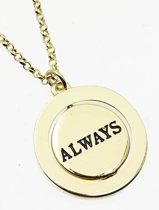 NECKLACE  LON1013GDCLR - Scarvesnthangs
 - 3