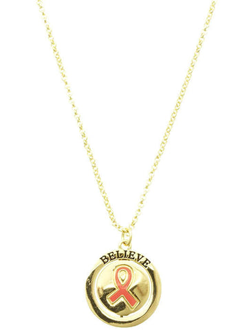 NECKLACE  LON1021GDPNK - Scarvesnthangs
 - 2