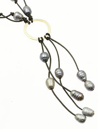 NECKLACE  LTN0079GDGRY - Scarvesnthangs
 - 3