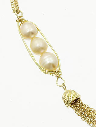 NECKLACE  LTN0091GDPCH - Scarvesnthangs
 - 3