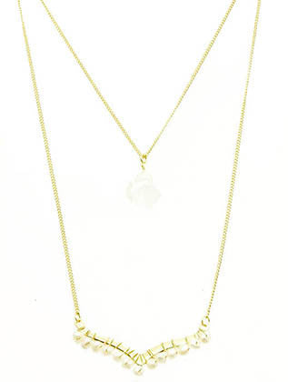 NECKLACE  LTN0109GDWHT