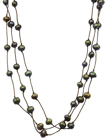 NECKLACE  LTN0118GRY - Scarvesnthangs
 - 2