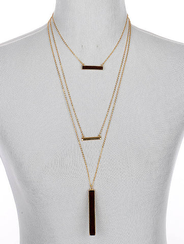 NECKLACE  LTN0122GDBRO - Scarvesnthangs
 - 2