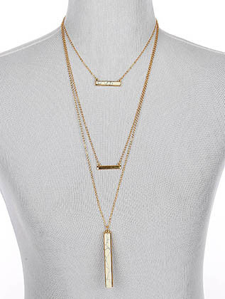 NECKLACE  LTN0122GDWHT