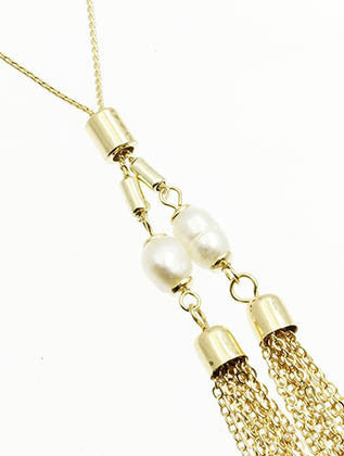 NECKLACE  LTN0136GDCRM - Scarvesnthangs
 - 3