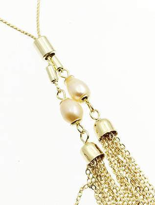 NECKLACE  LTN0136GDPCH - Scarvesnthangs
 - 3