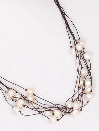 NECKLACE  LTN0223MGCRM - Scarvesnthangs
 - 3