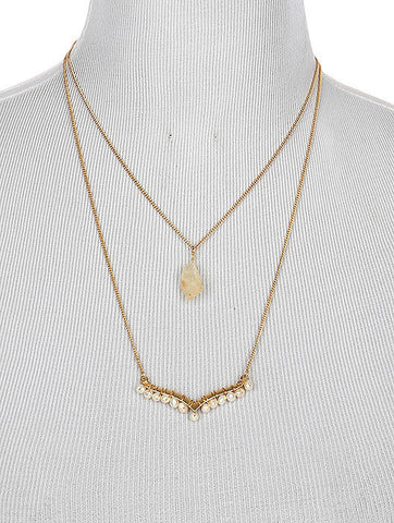 NECKLACE  LTS0109GDBEG - Scarvesnthangs
 - 2