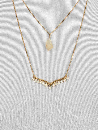 NECKLACE  LTS0109GDBEG - Scarvesnthangs
 - 3