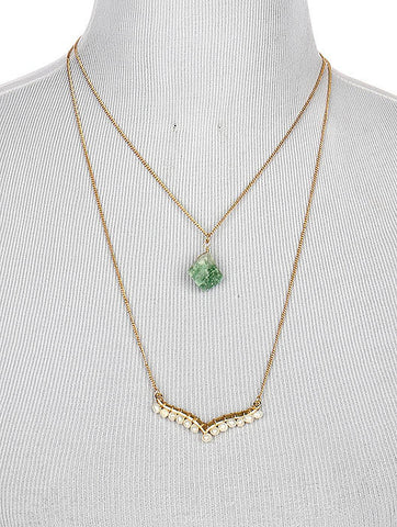 NECKLACE  LTS0109GDMIN - Scarvesnthangs
 - 2