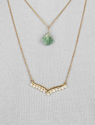 NECKLACE  LTS0109GDMIN - Scarvesnthangs
 - 3