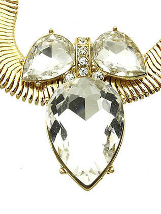 NECKLACE  LVS0075GDCLR - Scarvesnthangs
 - 3