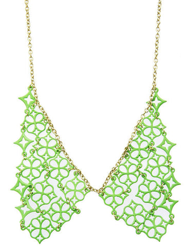 NECKLACE  LXN0170GDGRN - Scarvesnthangs
 - 2