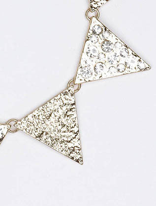 NECKLACE  LXN0181GDCLR - Scarvesnthangs
 - 3