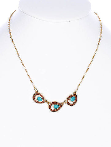 NECKLACE  LXN0212GDBRO - Scarvesnthangs
 - 2