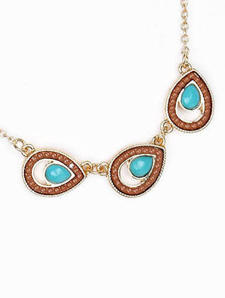 NECKLACE  LXN0212GDBRO - Scarvesnthangs
 - 3