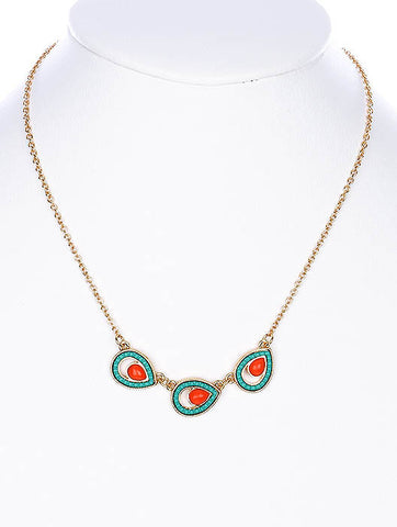 NECKLACE  LXN0212GDTUQ - Scarvesnthangs
 - 2