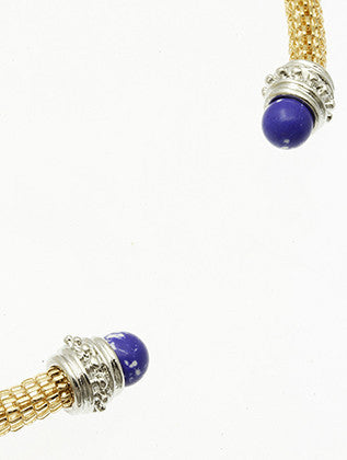 NECKLACE  LXN0367GDBLU - Scarvesnthangs
 - 3