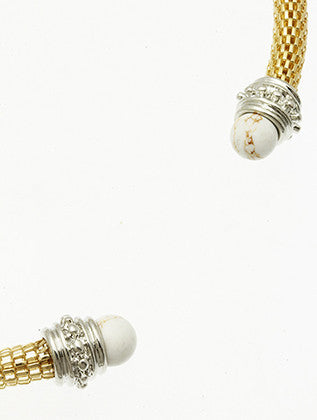 NECKLACE  LXN0367GDWHT - Scarvesnthangs
 - 3