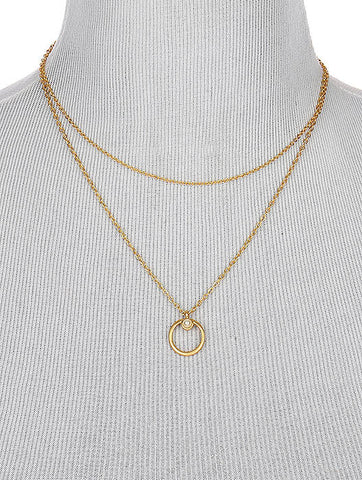 NECKLACE  LXN0465GDCRM - Scarvesnthangs
 - 2