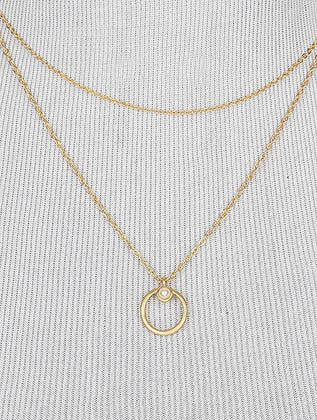 NECKLACE  LXN0465GDCRM - Scarvesnthangs
 - 3