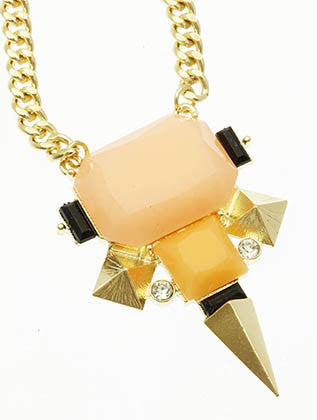 NECKLACE  LZN0201GDPCH - Scarvesnthangs
 - 3