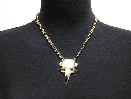 NECKLACE  LZN0201RDCLR - Scarvesnthangs
 - 3