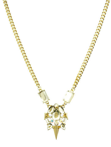 NECKLACE  LZN02031GDCLR - Scarvesnthangs
 - 2