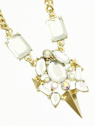 NECKLACE  LZN02031GDCLR - Scarvesnthangs
 - 3