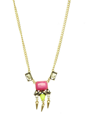 NECKLACE  LZN0209GDMLT - Scarvesnthangs
 - 2