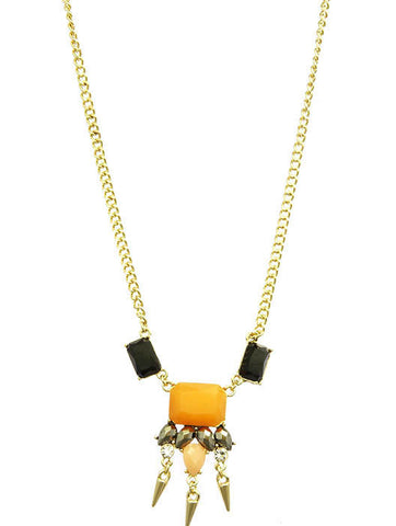 NECKLACE  LZN0209GDPCH - Scarvesnthangs
 - 2