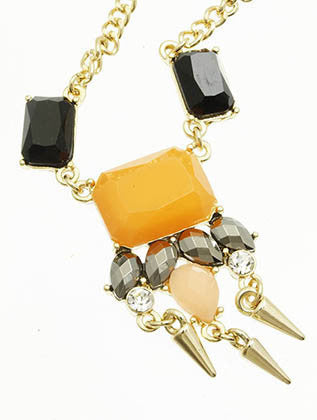 NECKLACE  LZN0209GDPCH - Scarvesnthangs
 - 3