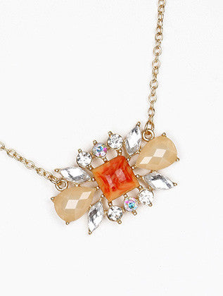 NECKLACE  LZN0211GDPCH - Scarvesnthangs
 - 3