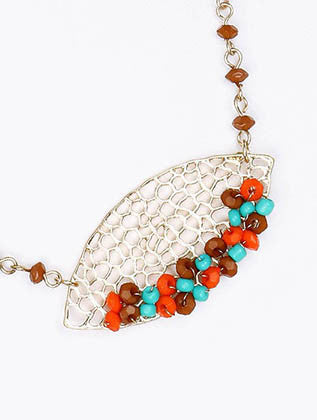 NECKLACE  LZN0214GDTUQ - Scarvesnthangs
 - 3