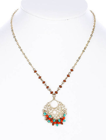 NECKLACE  LZN0215GDTUQ - Scarvesnthangs
 - 2