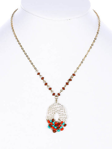 NECKLACE  LZN0219GDTUQ - Scarvesnthangs
 - 2