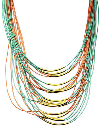 NECKLACE  LZN0333GDTQC - Scarvesnthangs
 - 2