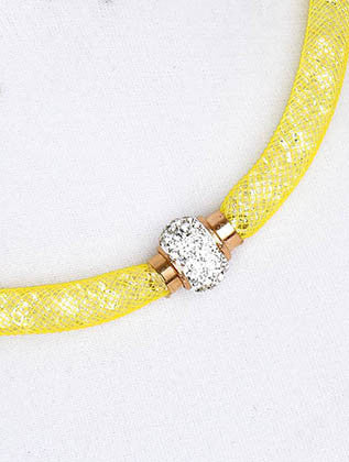 NECKLACE  LZN0354GDYEW - Scarvesnthangs
 - 3