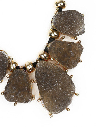 NECKLACE  LZS0199GDBLK - Scarvesnthangs
 - 3