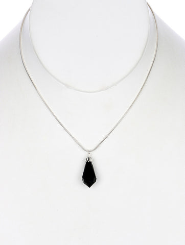 NECKLACE  MMN00610RDBLK - Scarvesnthangs
 - 2