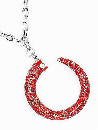 NECKLACE  MMN13276NRDRED - Scarvesnthangs
 - 3