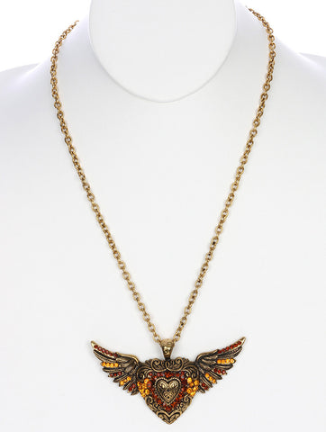 NECKLACE  MMN13373NGDBRO - Scarvesnthangs
 - 2