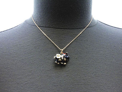 NECKLACE  MMN13501GDBLK - Scarvesnthangs
 - 3